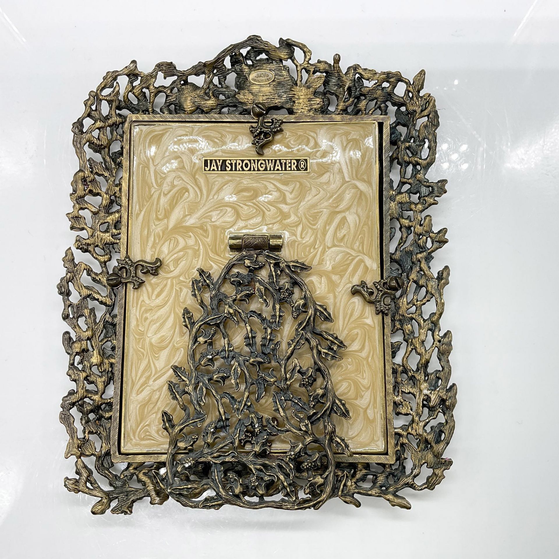 Jay Strongwater Enamel and Crystal Picture Frame - Image 3 of 3