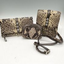 3pc Brighton Faux Snakeskin Cross Body + Accessories