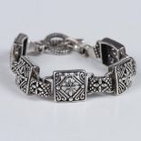 Beautiful Highly Detailed Sterling Silver Bracelet