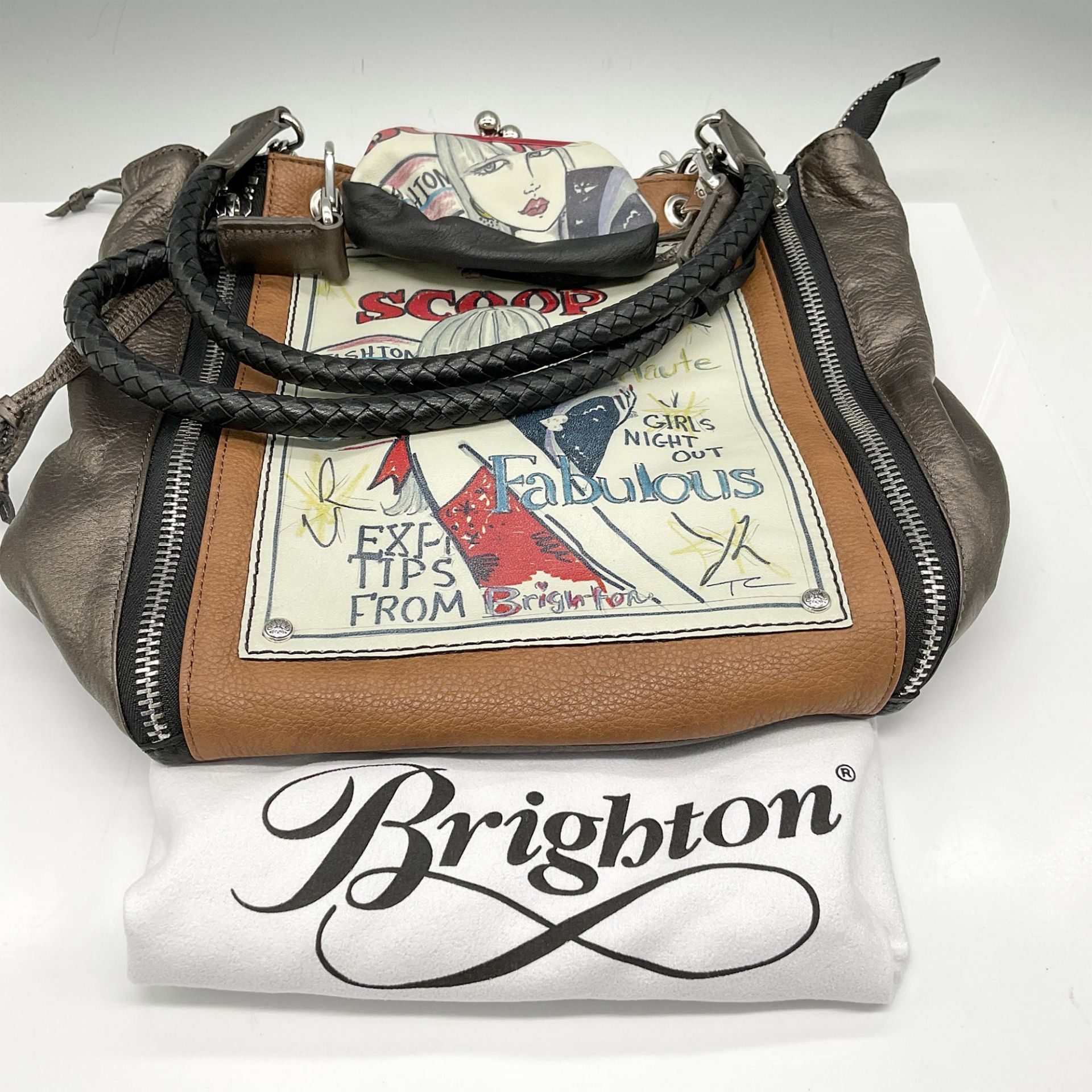 2pc Brighton Scoop Tote Bag + Coin Purse - Image 4 of 4