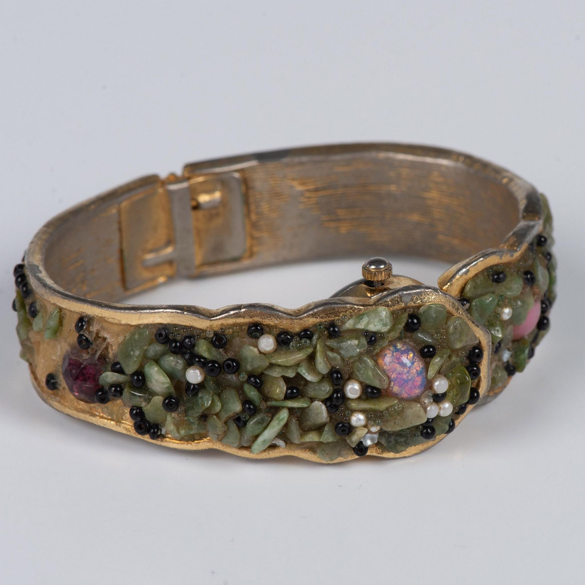 Pretty Pilgrim Jeweled Bracelet Wristwatch - Bild 2 aus 8