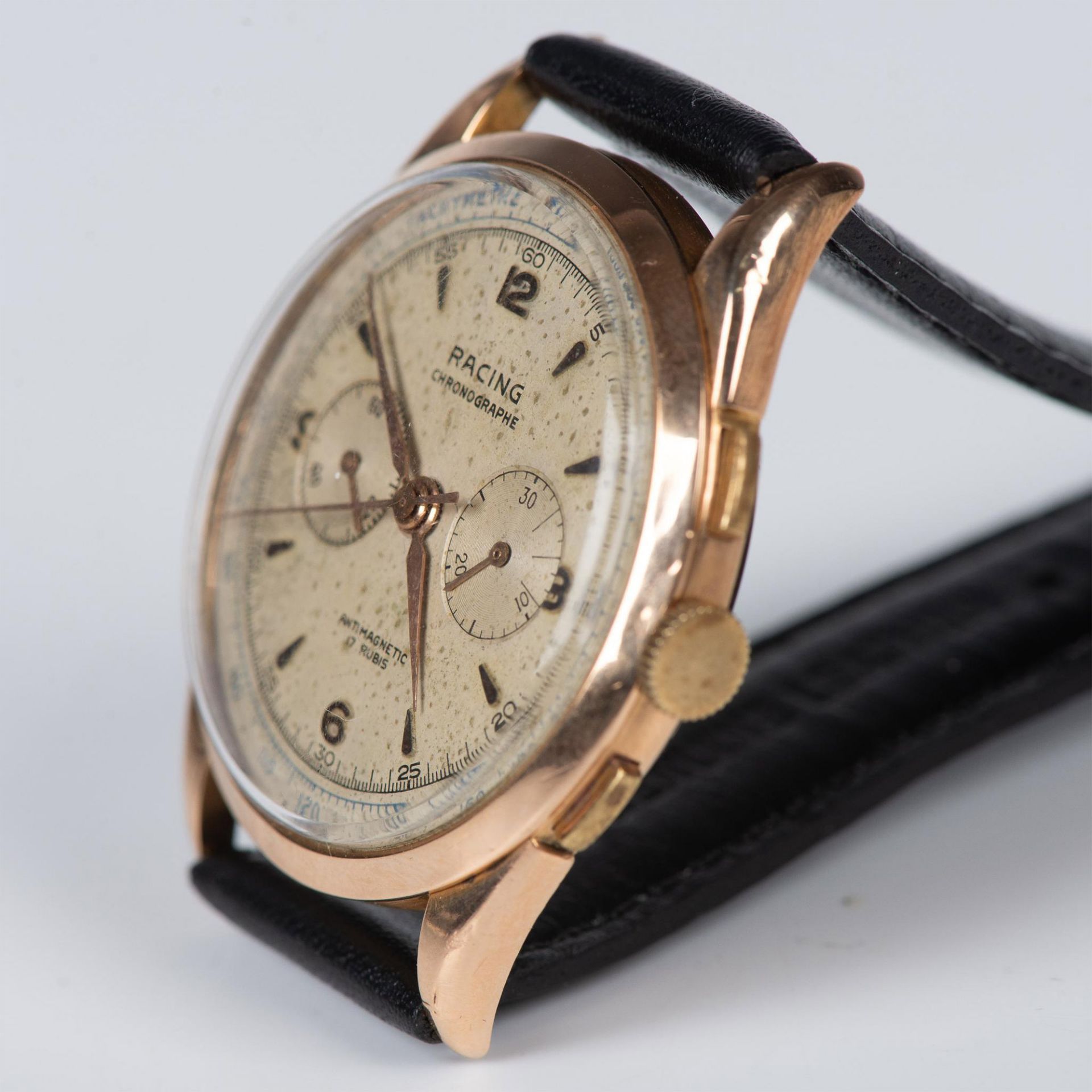 Racing Chronograph 18K Gold Men's Wrist Watch - Image 6 of 11