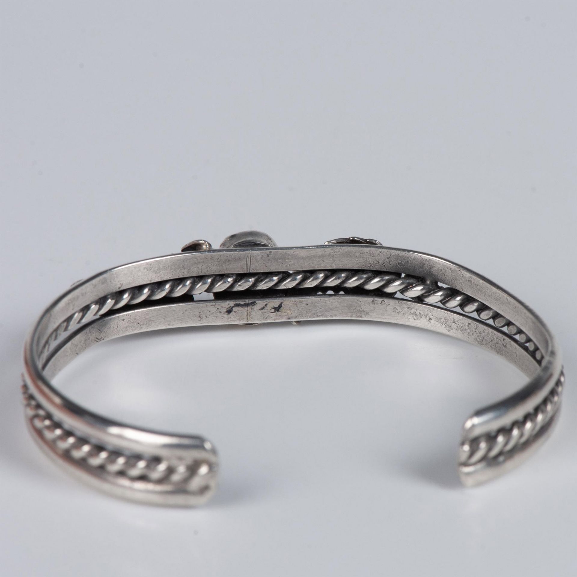 3pc Fancy Sterling Silver Gemstone Cuff Bracelets - Bild 7 aus 7