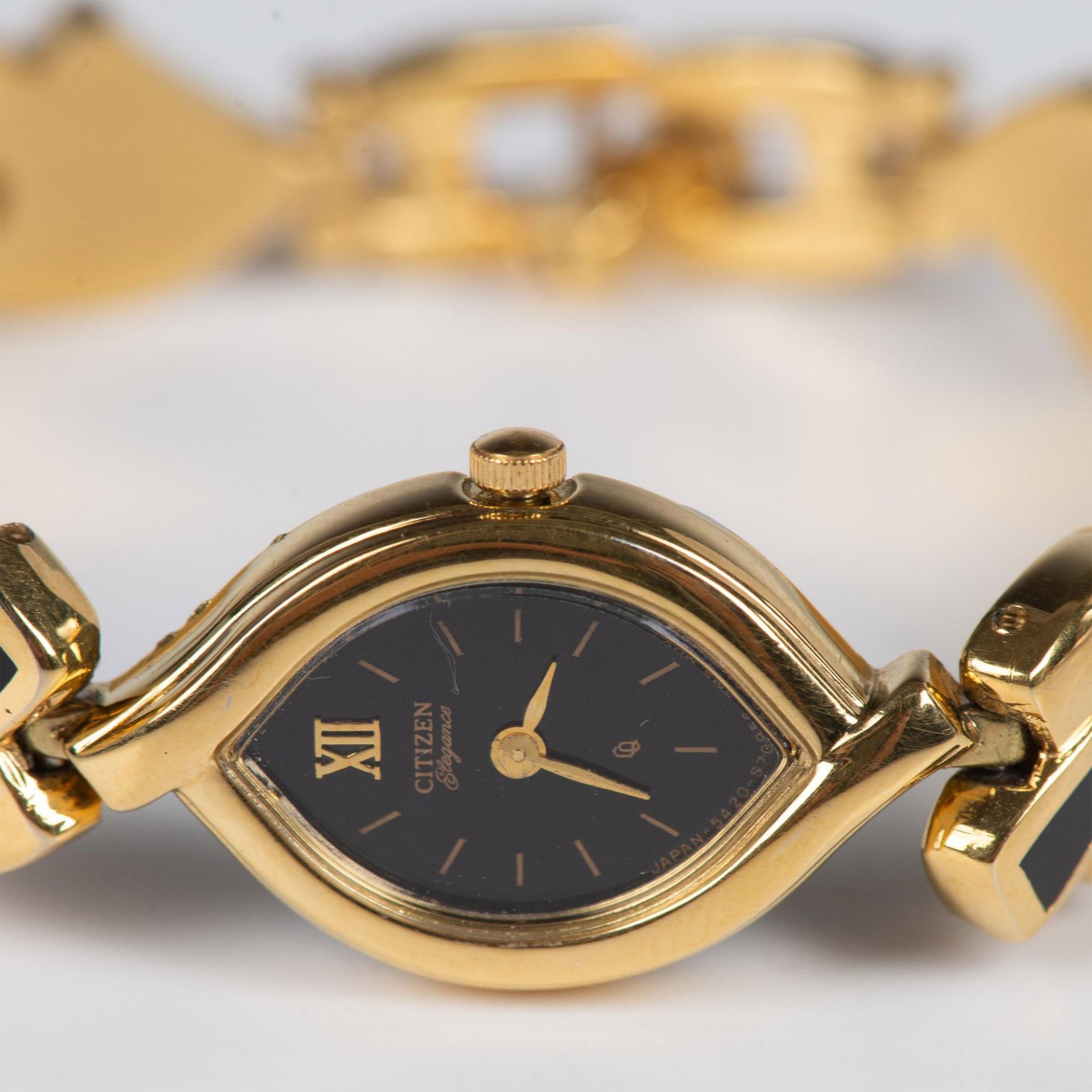 Citizen Elegance Series Fancy Gold and Black Enamel Watch - Image 2 of 8