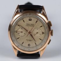 Racing Chronograph 18K Gold Men's Wrist Watch