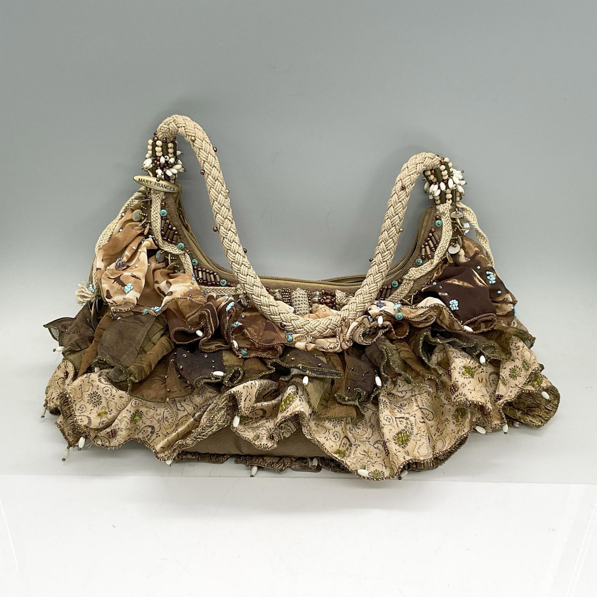 Mary Frances Fabric Handbag, Flustered, Brown/Tan - Image 2 of 4