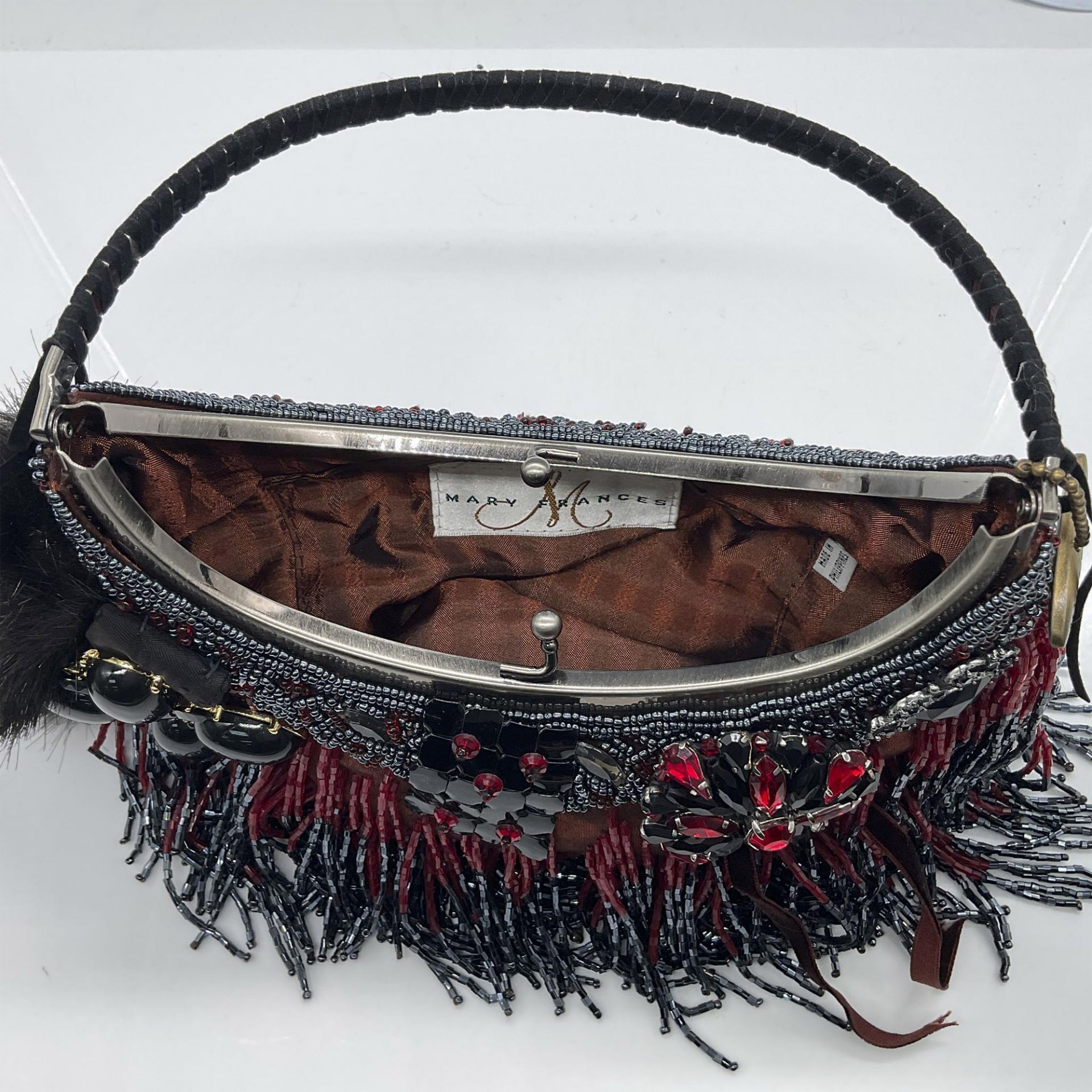 Mary Frances Beaded Fringe Handbag - Image 3 of 4