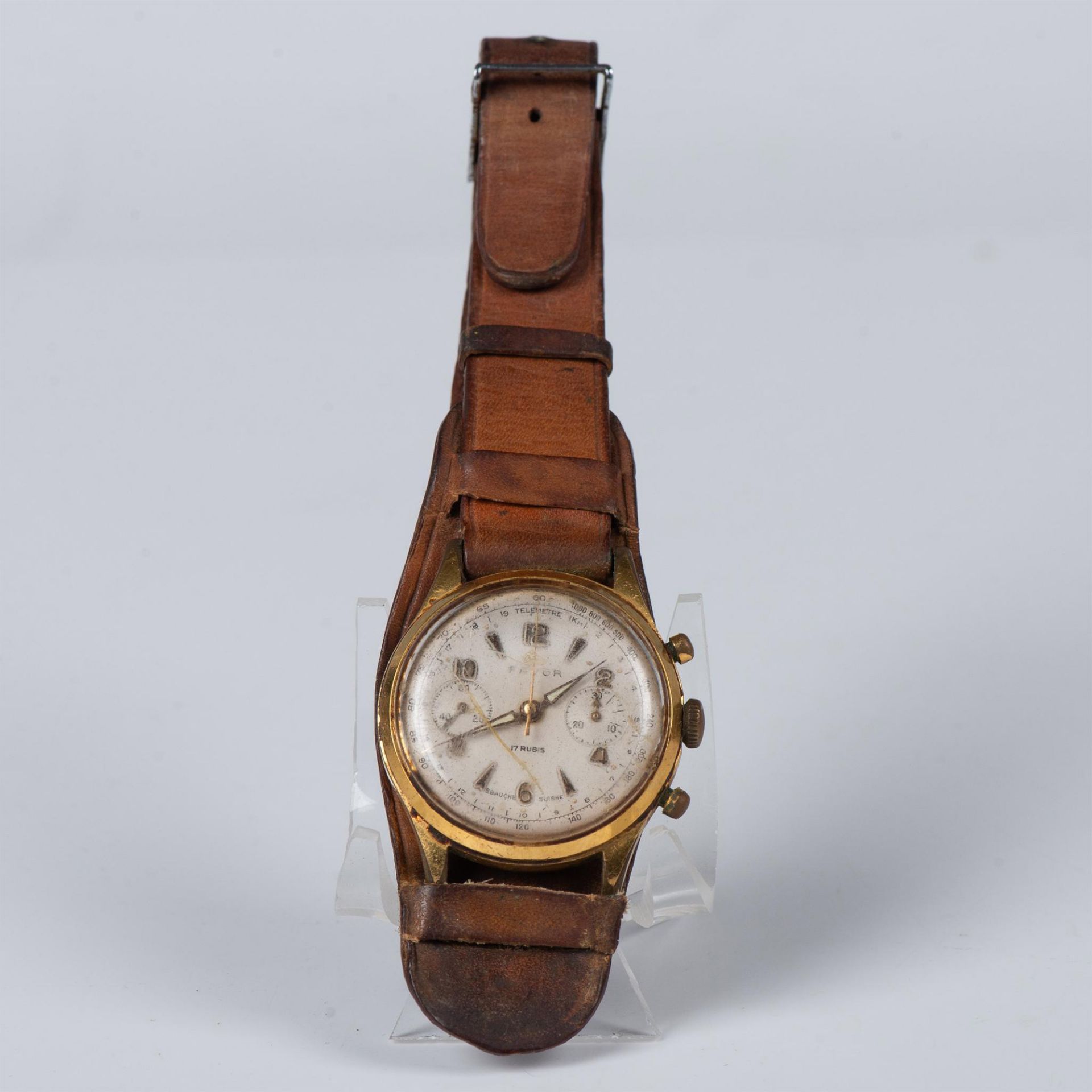 Gents 1950s/60s Favor Chronograph Wrist Watch - Image 2 of 7