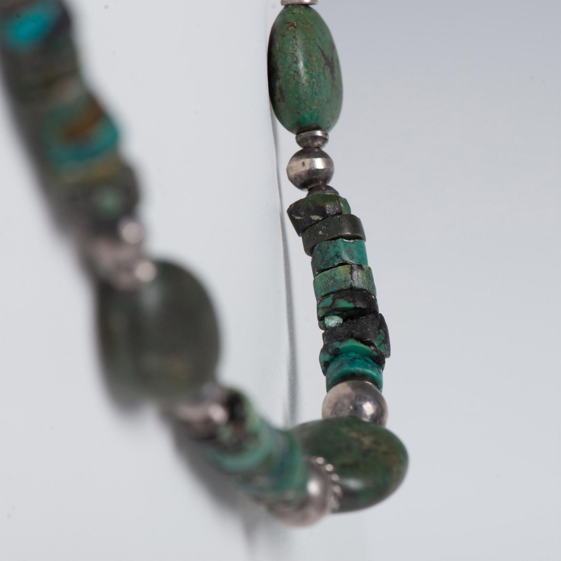 Vintage Silver and Turquoise Necklace - Bild 3 aus 4