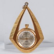 Vintage Sheffield Gold Metal Pendant Watch