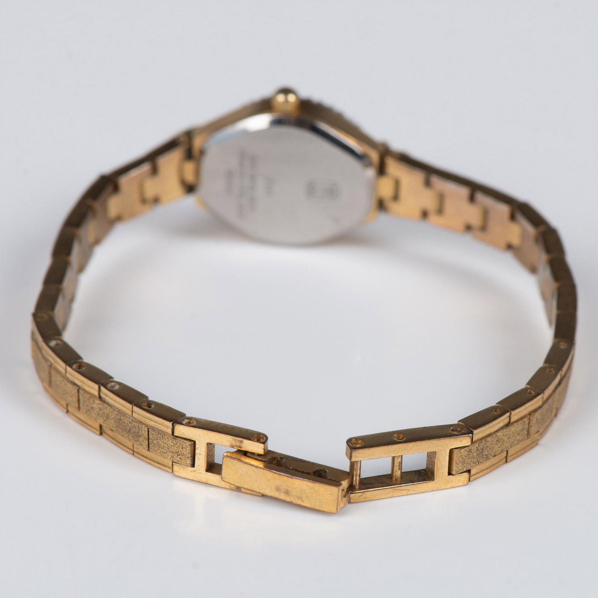 Jules Jurgensen 14K Gold Plated Diamond and Sapphire Watch - Image 3 of 4