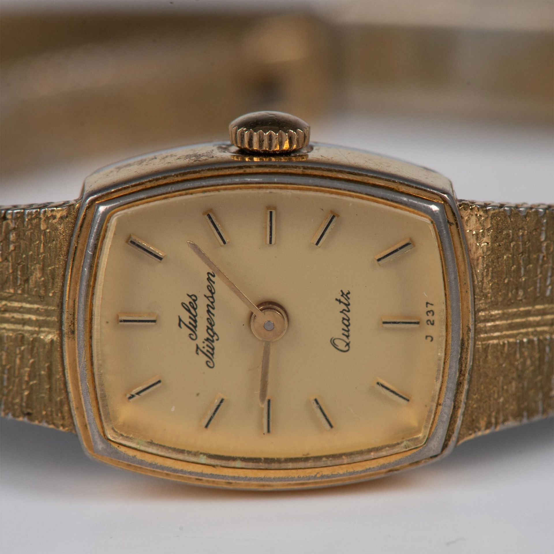 Vintage Jules Jurgensen Gold Metal Ladies Wristwatch - Image 3 of 7