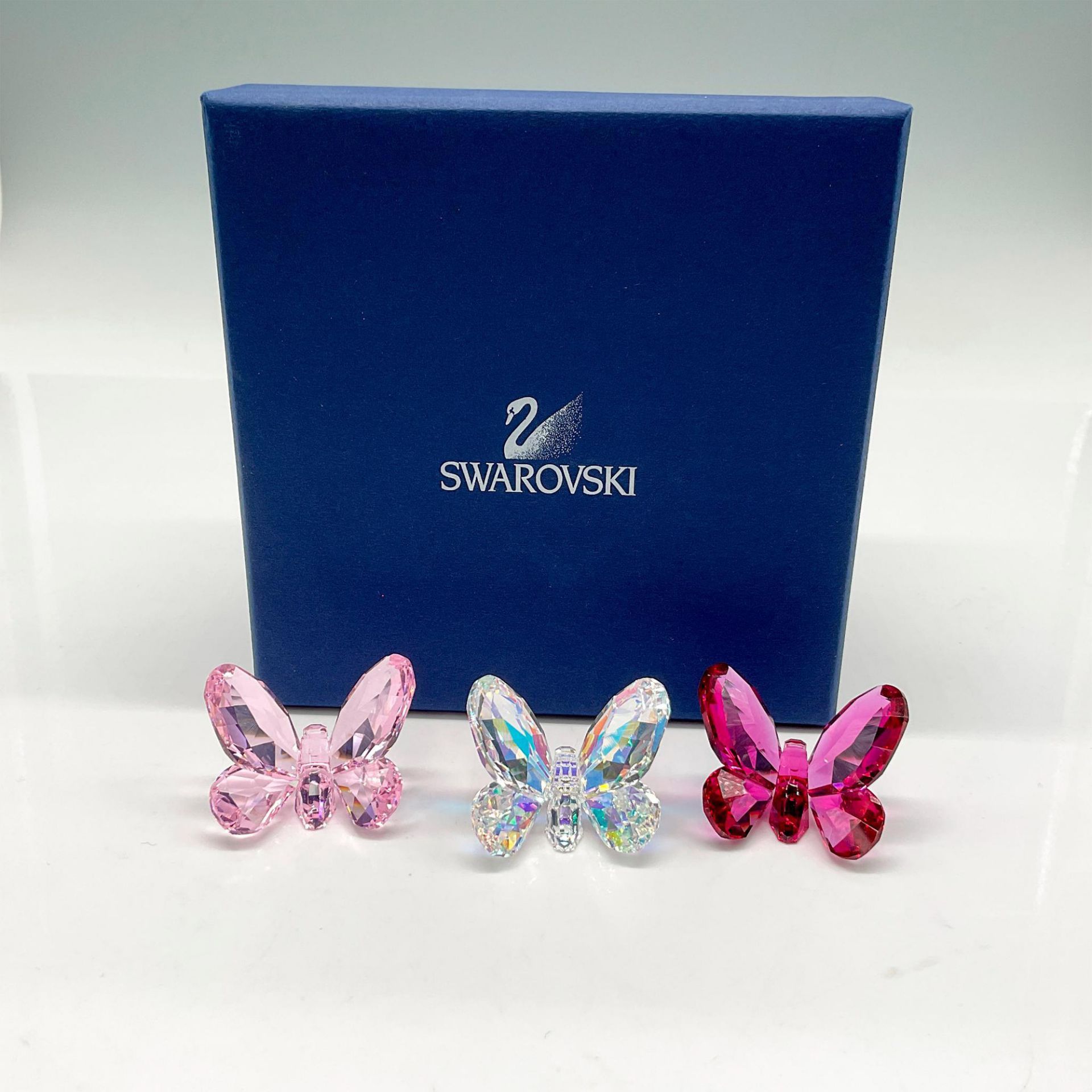 Swarovski Crystal Figurines, Set of 3 Small Butterflies - Image 4 of 4
