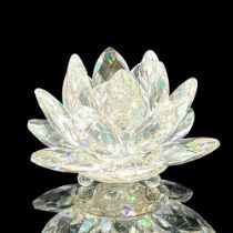 Swarovski Silver Crystal Candleholder, Waterlily