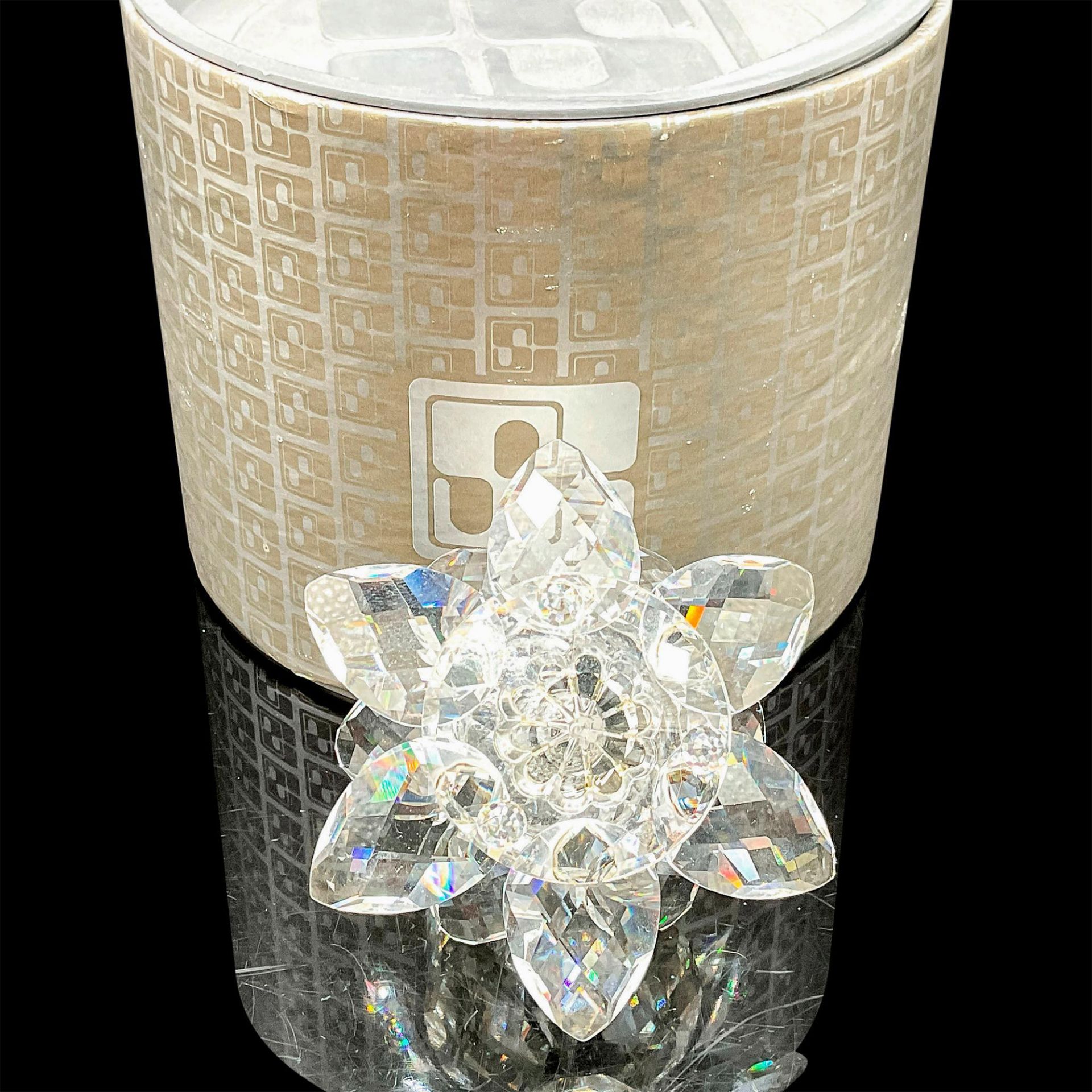 Swarovski Silver Crystal Candleholder, Waterlily - Image 3 of 3