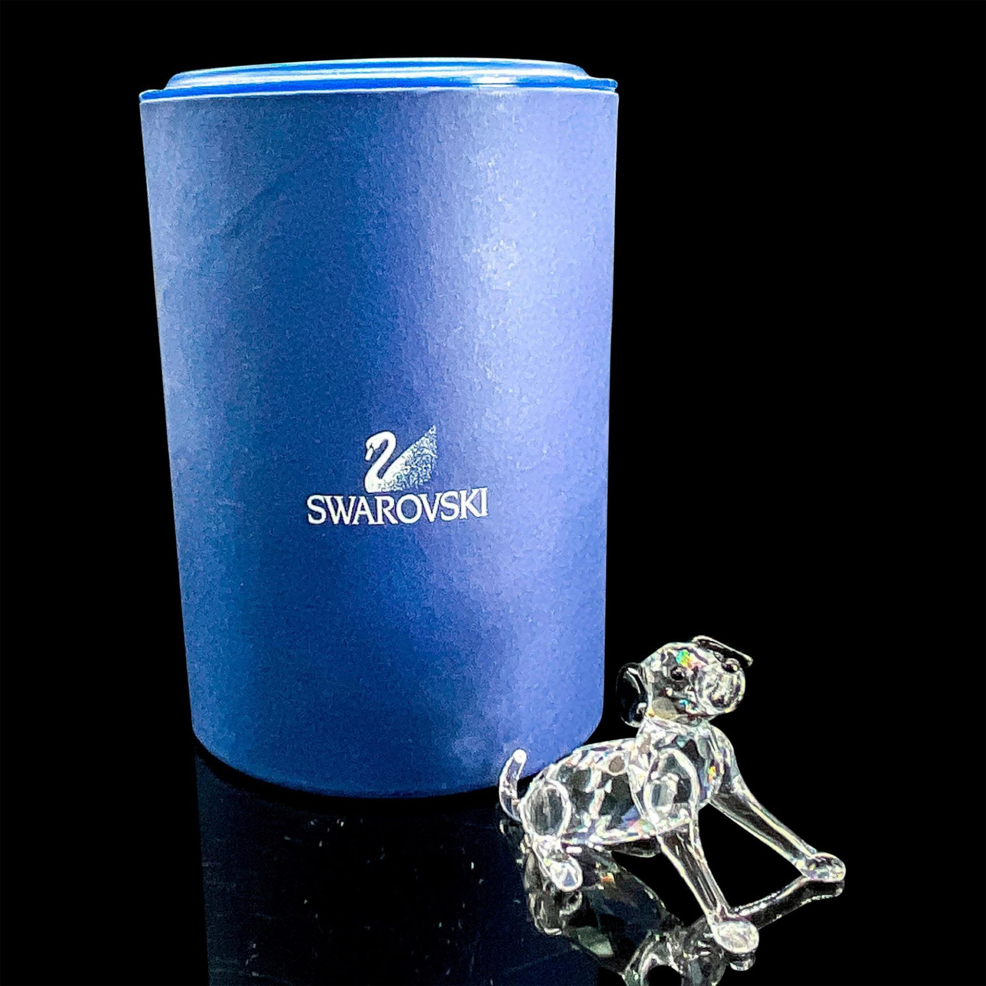Swarovski Silver Crystal Figurine, Dalmatian Puppy Sitting - Image 5 of 5