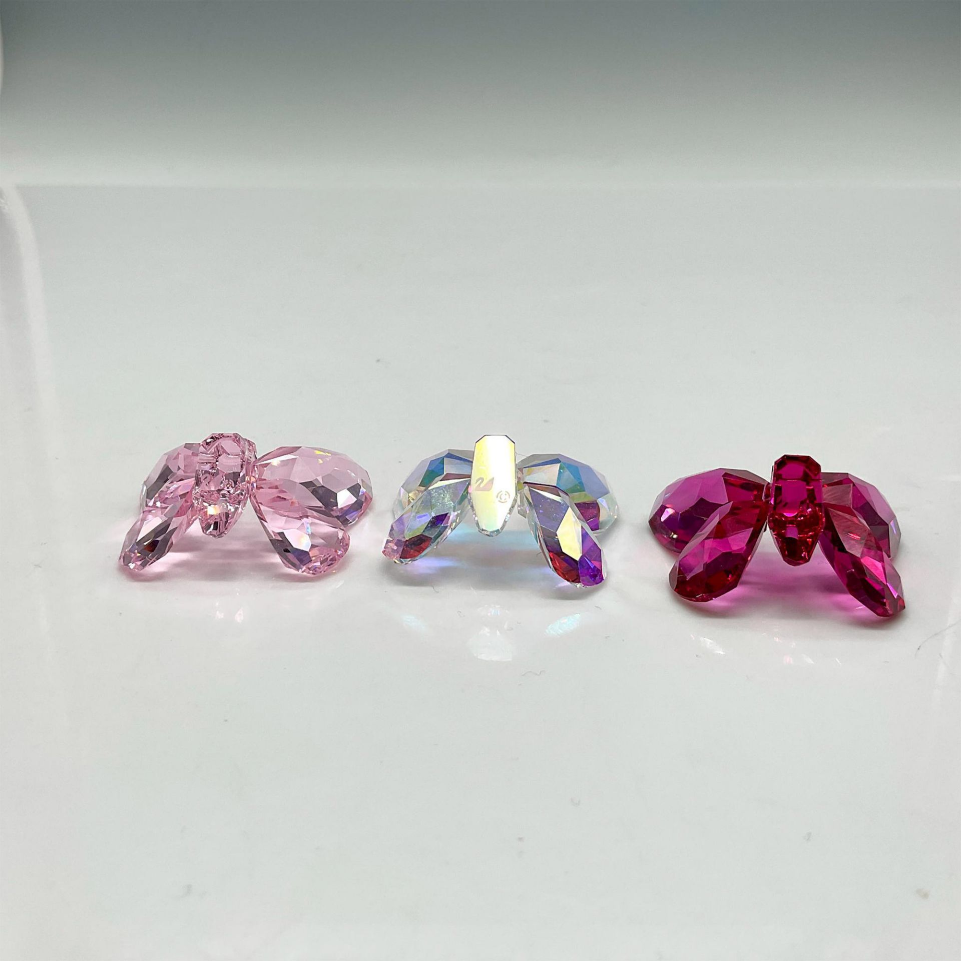 Swarovski Crystal Figurines, Set of 3 Small Butterflies - Image 3 of 4