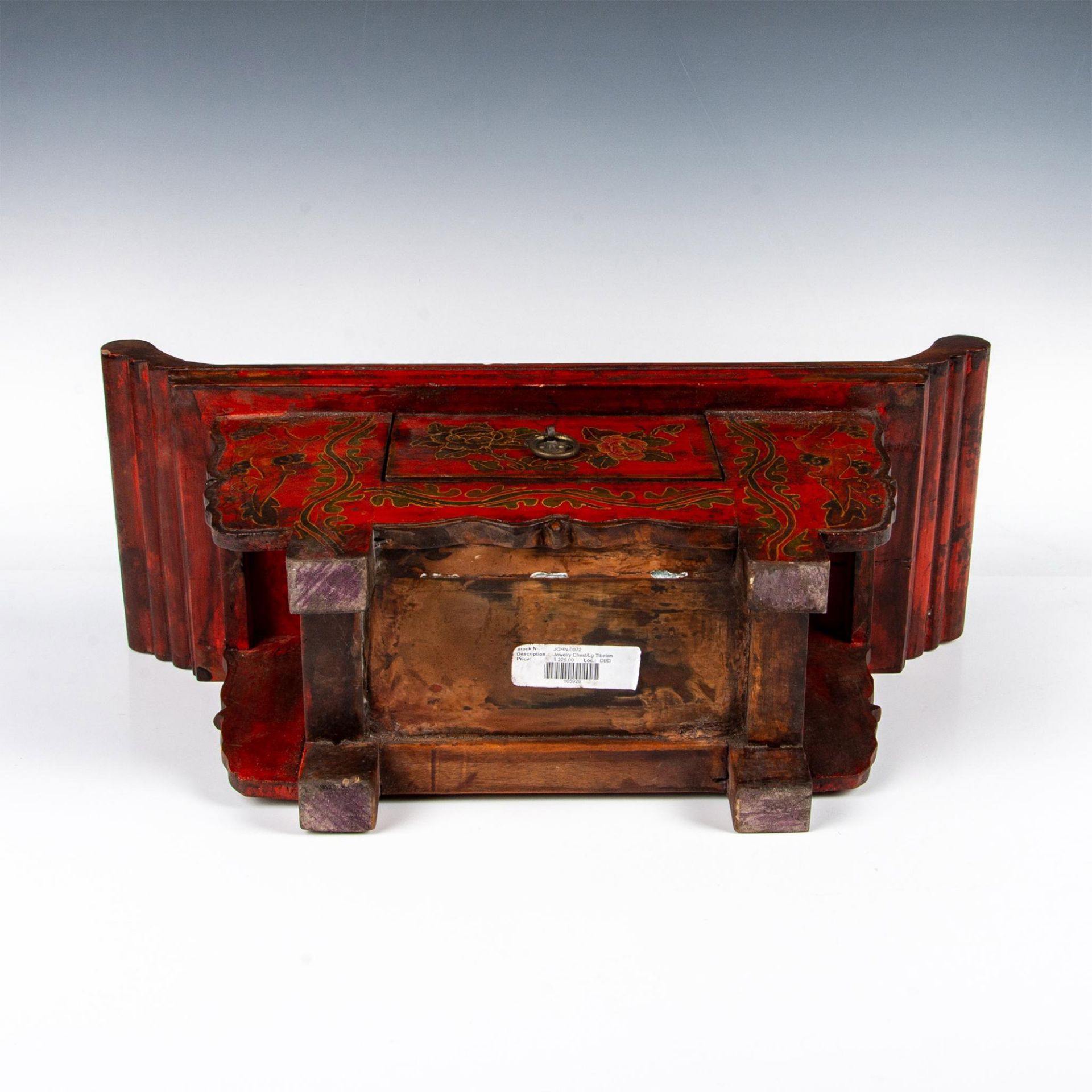 Chinese Petit Wood Altar Stand / Jewelry Chest - Image 5 of 6