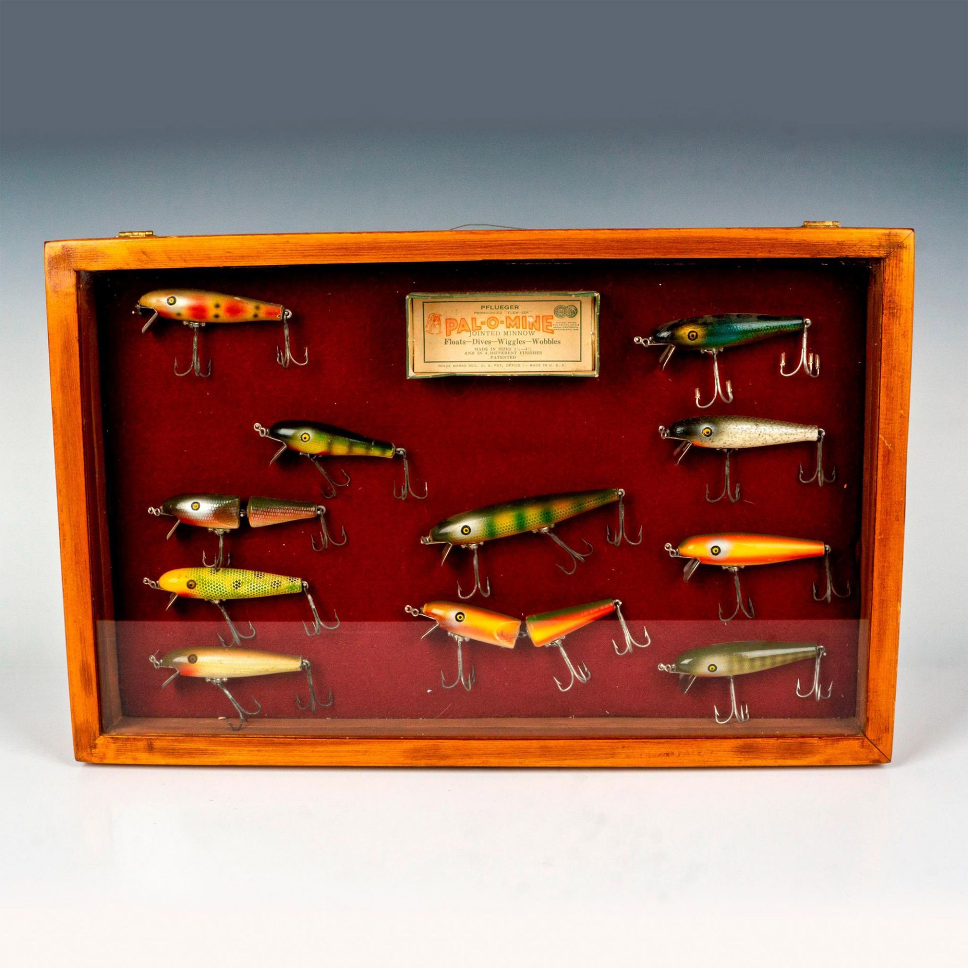 Collection of Pflueger Pal-O-Mine Lures