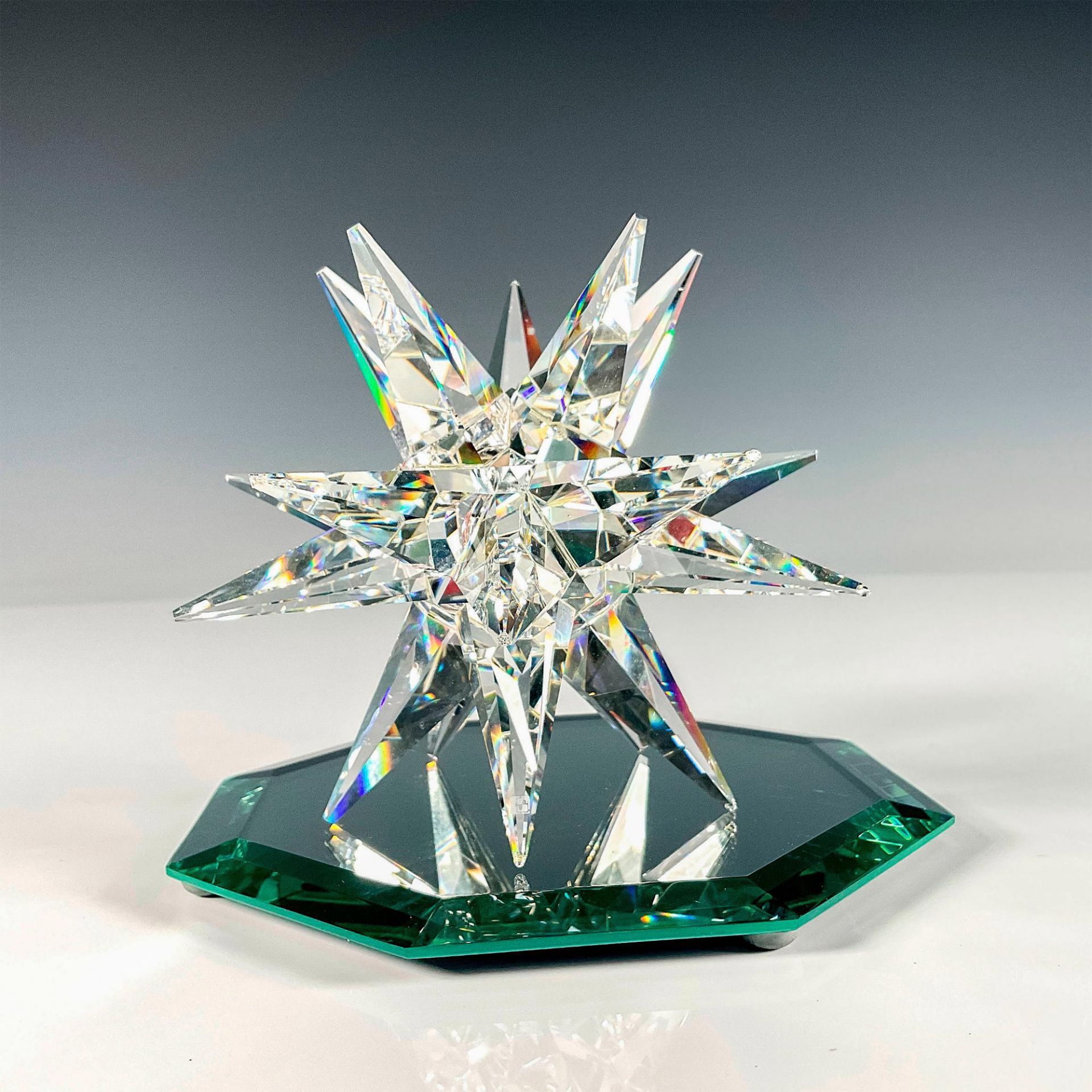2pc Swarovski Crystal Candleholder + Base, Star - Image 3 of 4