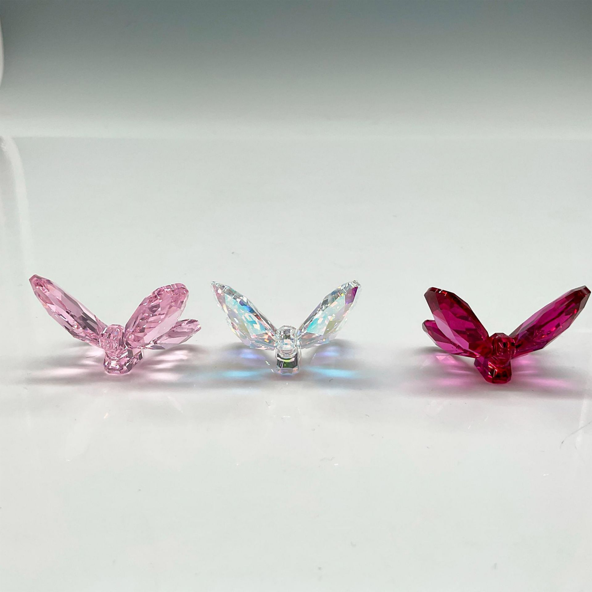 Swarovski Crystal Figurines, Set of 3 Small Butterflies - Image 2 of 4
