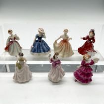 7pc Royal Doulton Bone China Miniature Figurines