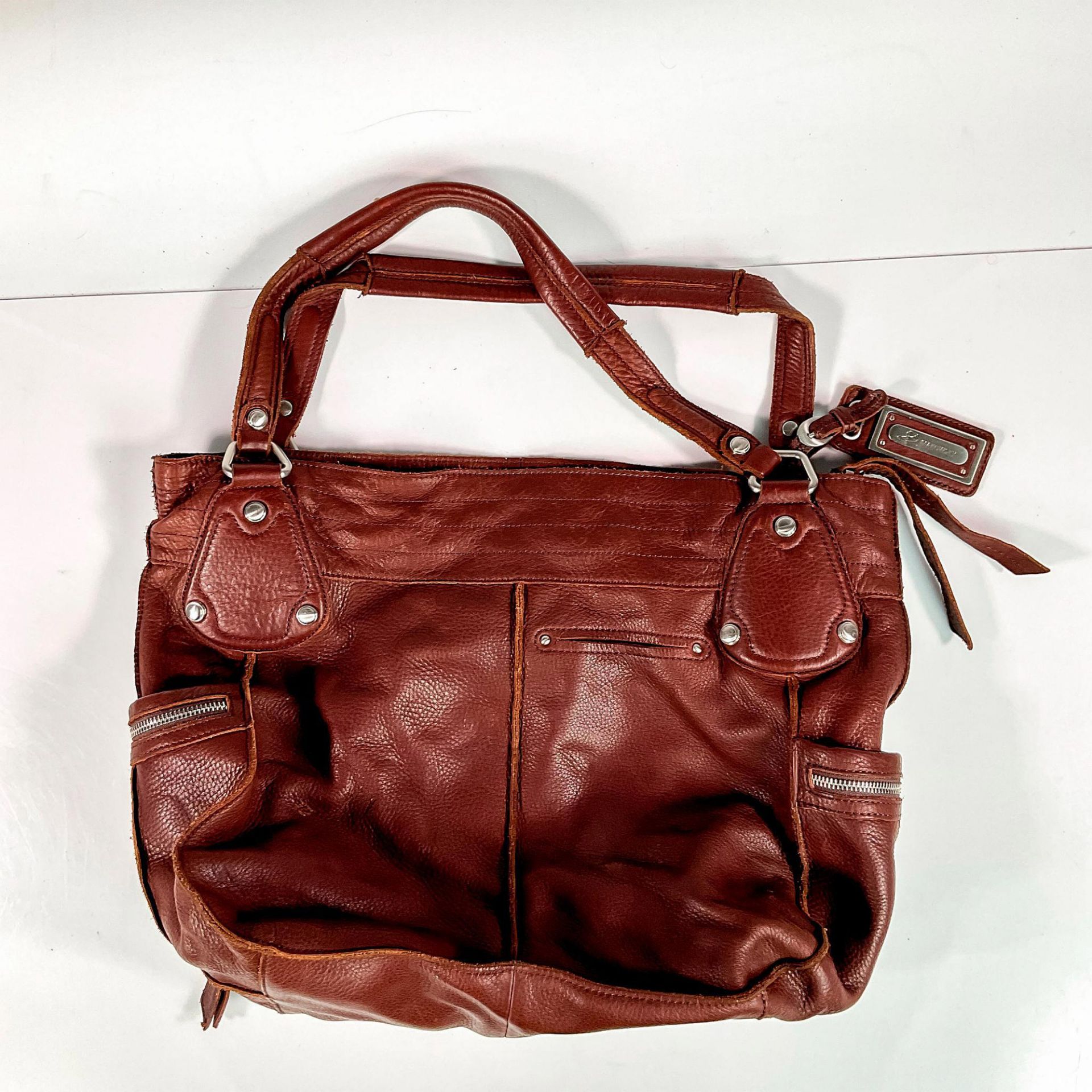 BMakowsky Leather Hobo Tote Bag