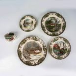 5pc Johnson Bros The Friendly Village Luncheon Tea Set