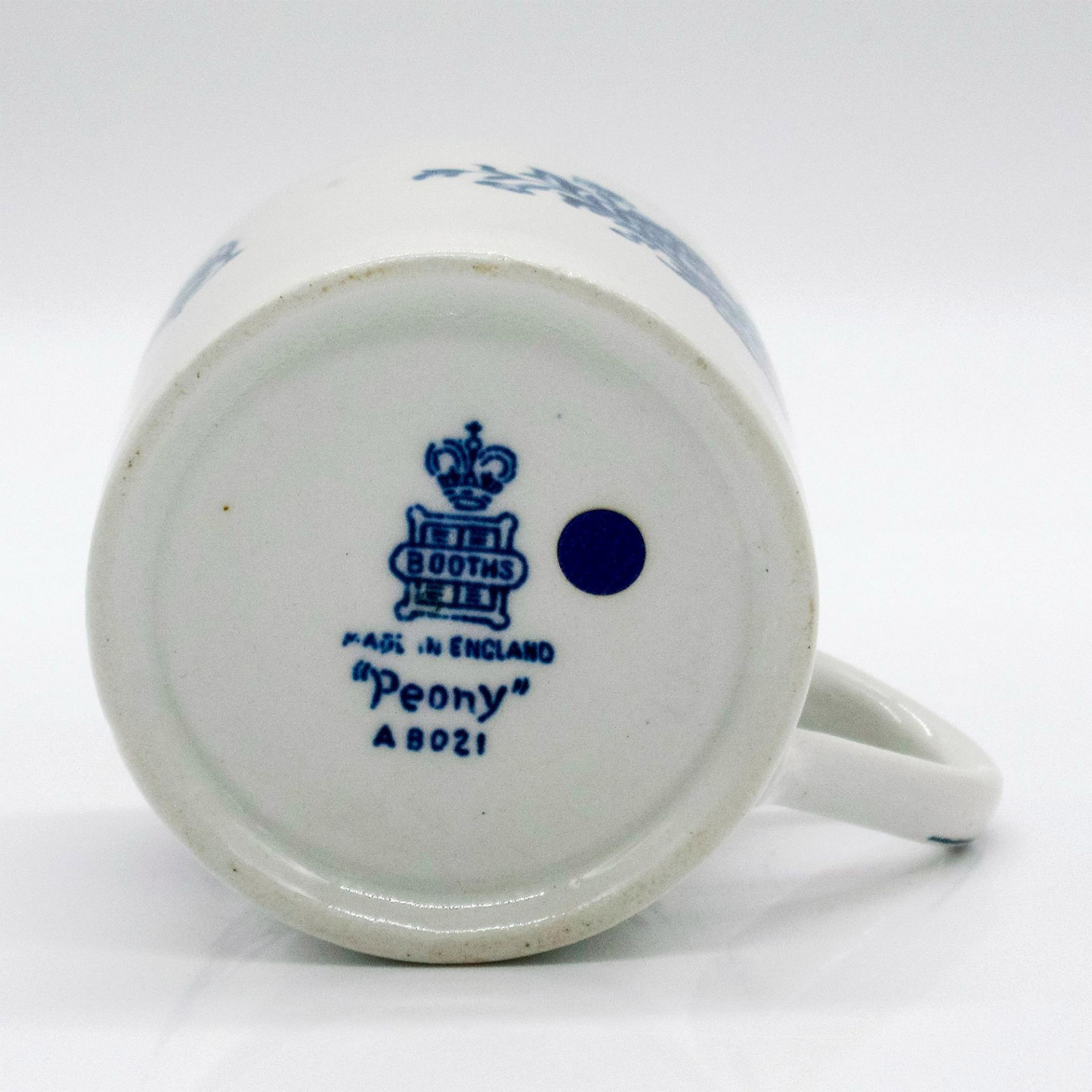 Vintage Booths Espresso Cup, Peony A8021 - Image 4 of 5