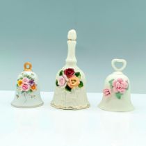 3pc Floral Motif Dinner Bells