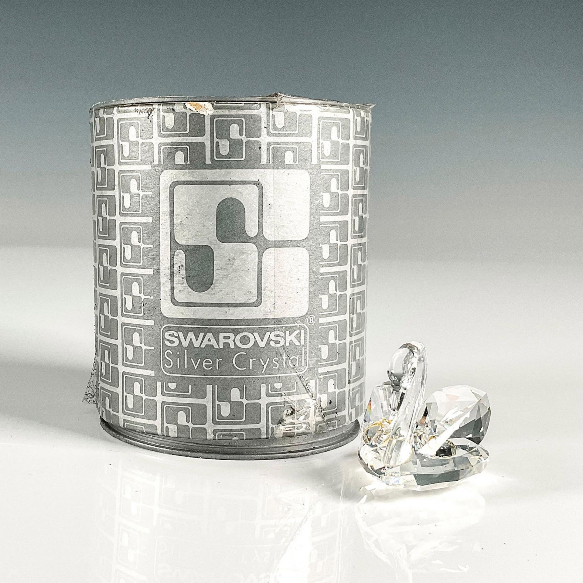 Swarovski Silver Crystal Figurine, Swan - Bild 4 aus 4