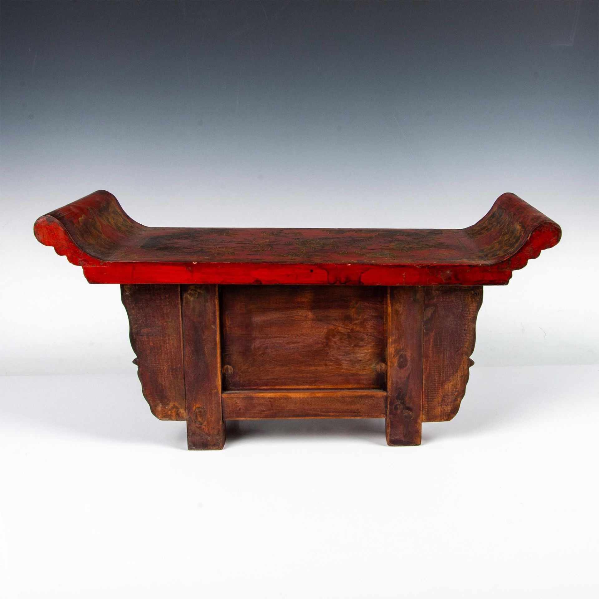 Chinese Petit Wood Altar Stand / Jewelry Chest - Image 4 of 6