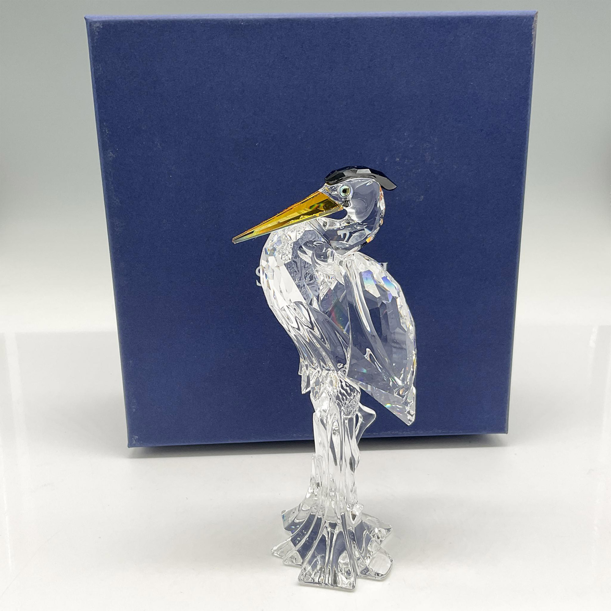Swarovski Crystal Figurine, Silver Heron - Image 5 of 5