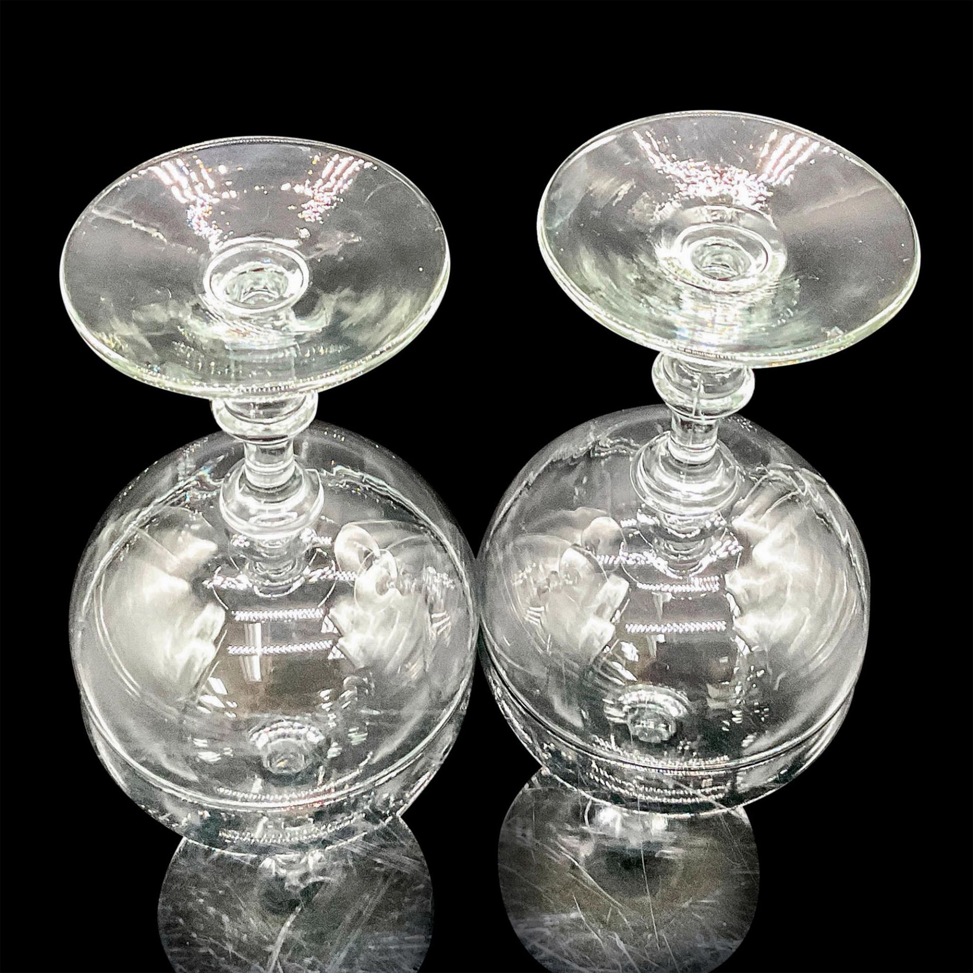 Pair of Vintage Champagne Coupe Glasses - Bild 2 aus 2