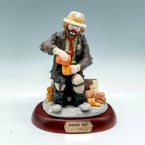 Flambro Imports Figurine, Emmett Kelly, Jr. Dining Out + Base