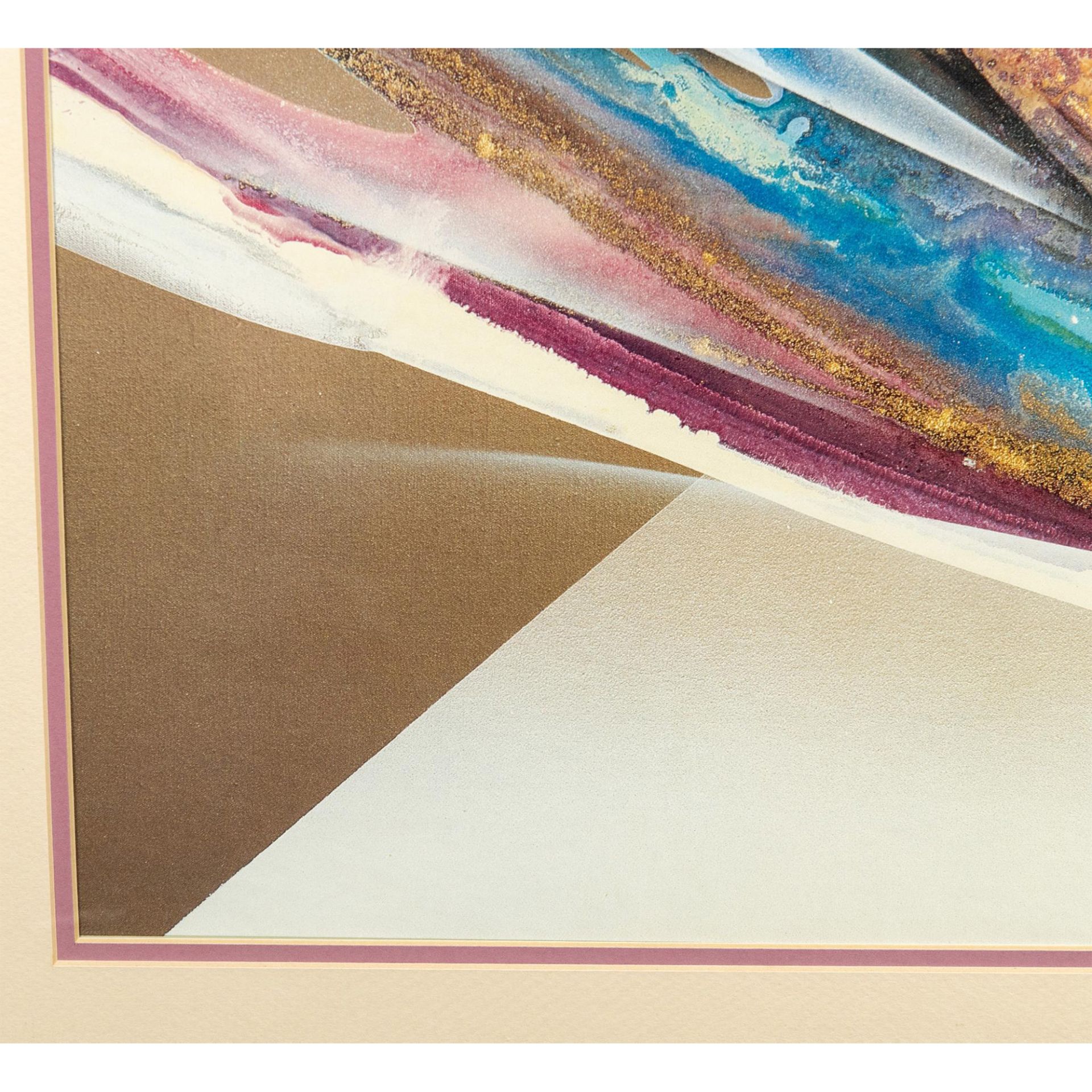 Elba Alvarez, Large Color Abstraction Silkscreen on Paper - Image 4 of 6