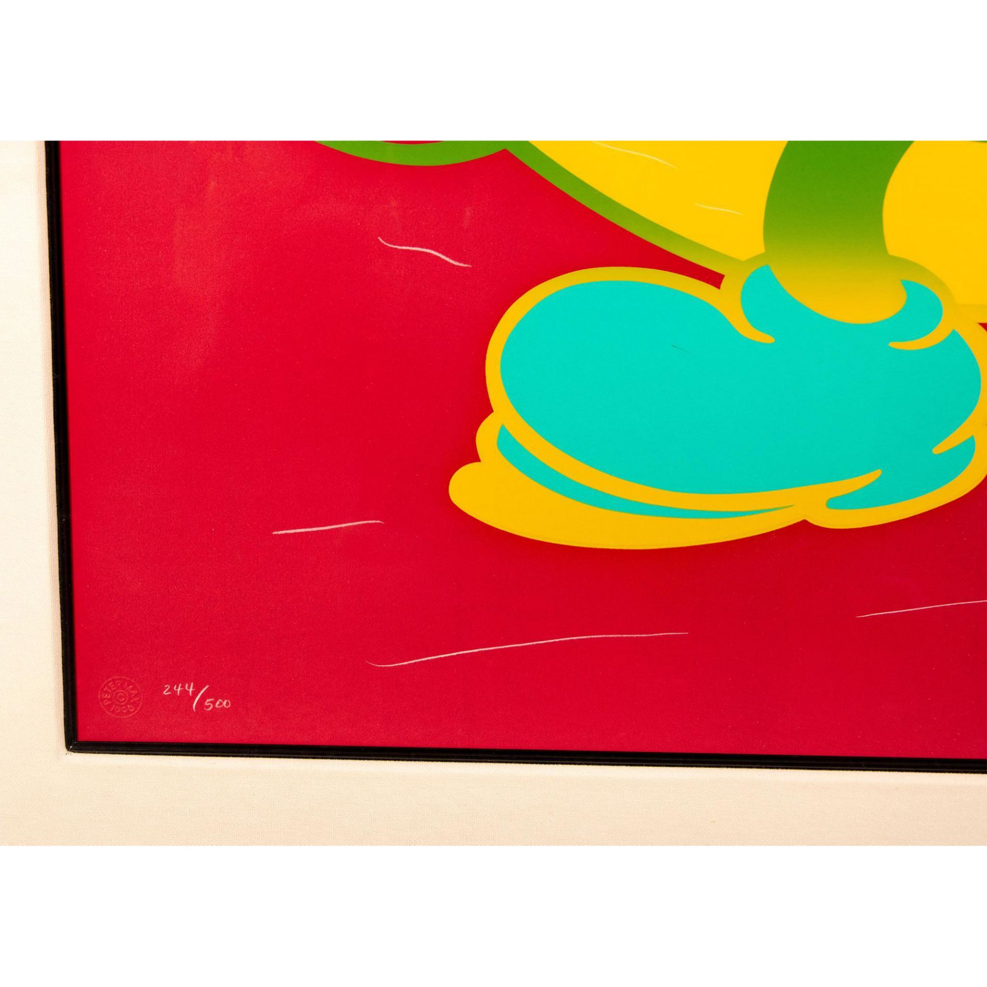 Peter Max (American, b. 1937) Color Serigraph on Paper, Mickey Mouse, Signed - Image 4 of 5