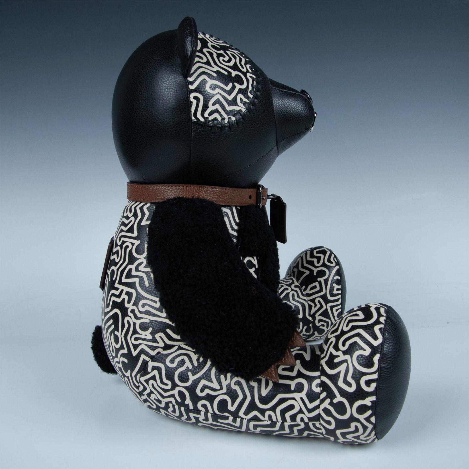 Coach Keith Haring Collaboration Plush Leather Teddy Bear - Bild 4 aus 8