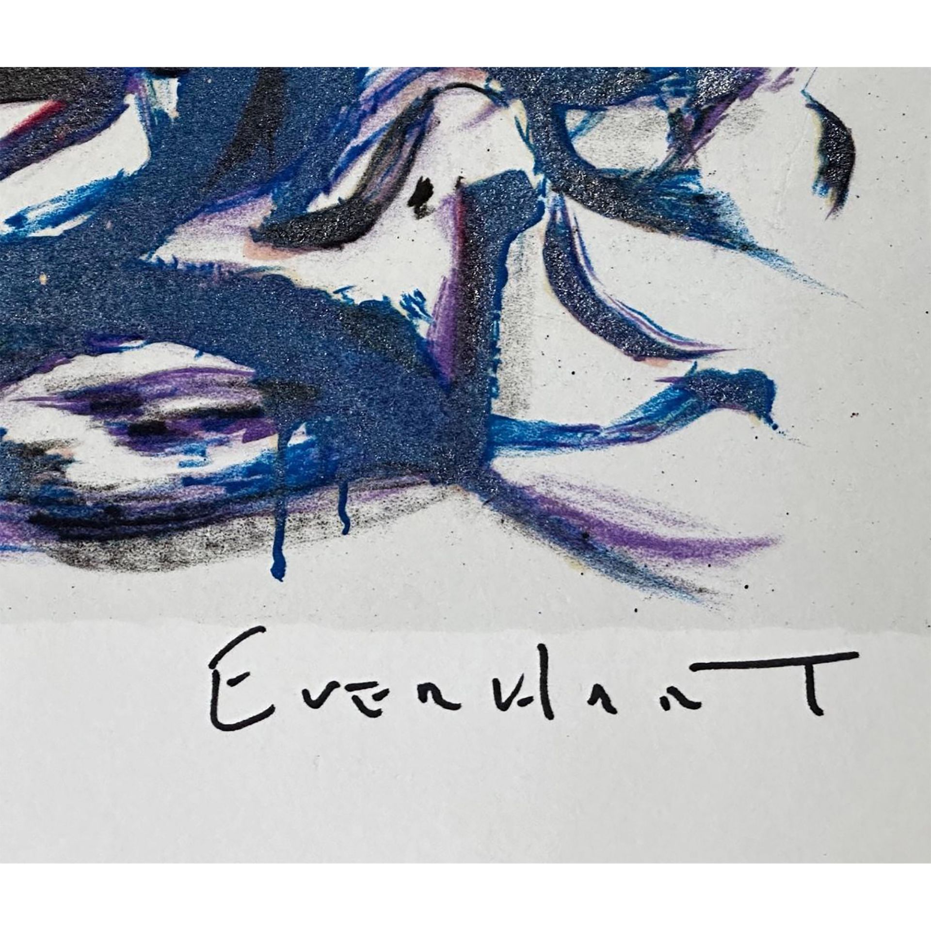 Tom Everhart (American) 1952 Lithograph No Way Out, signed - Image 2 of 3