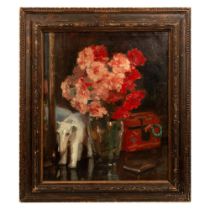 Georges Jeannin, Original Oil on Canvas, Still Life, Signed