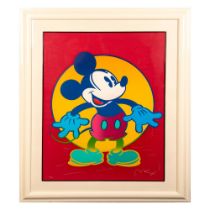 Peter Max (American, b. 1937) Color Serigraph on Paper, Mickey Mouse, Signed