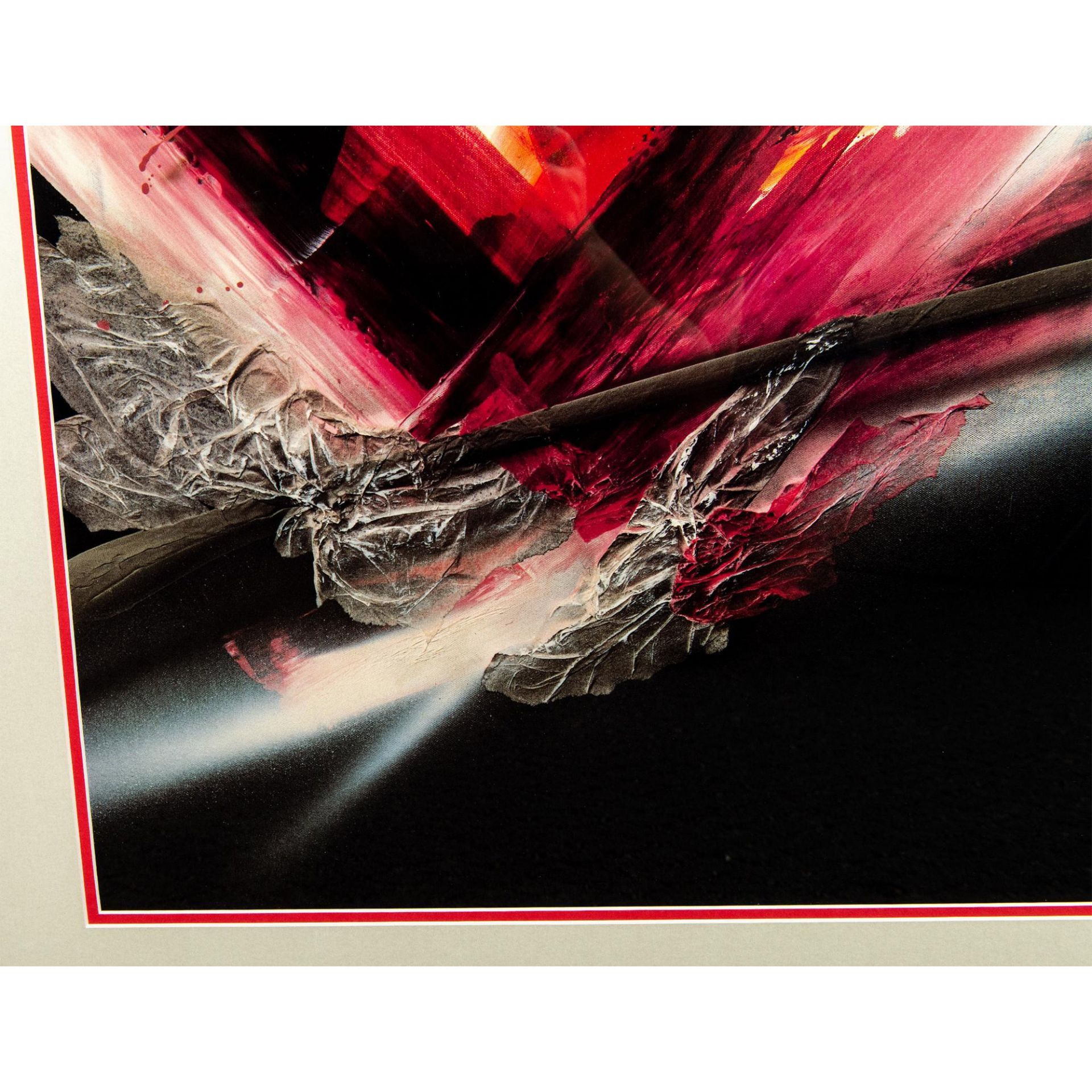 Elba Alvarez, Large Color Abstraction Poster on Paper - Image 4 of 5