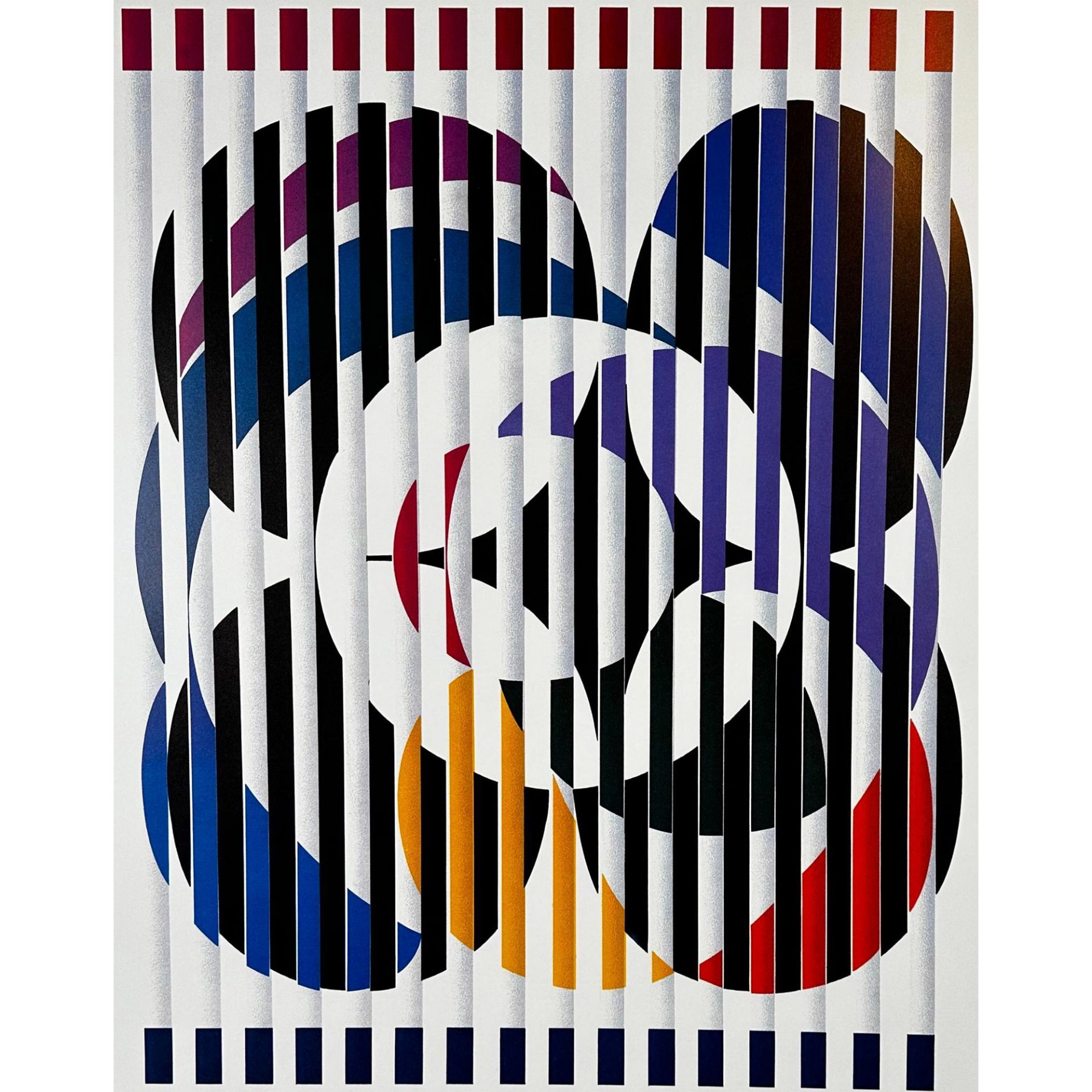 Yaacov Agam (Israeli, b. 1928) Poster, An American Portrait - Image 3 of 3