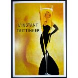 Taittinger Lï¿½Instant Taittinger Grace Kelly Champagne Poster Unsigned
