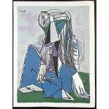 Pablo Picasso (Spanish, 1881-1973) Recreation in a limited edition Lithograph, Untitled, Facsimile S