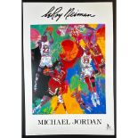 Leroy Neiman (1921-2012) Poster, Michael Jordan, Not Signed