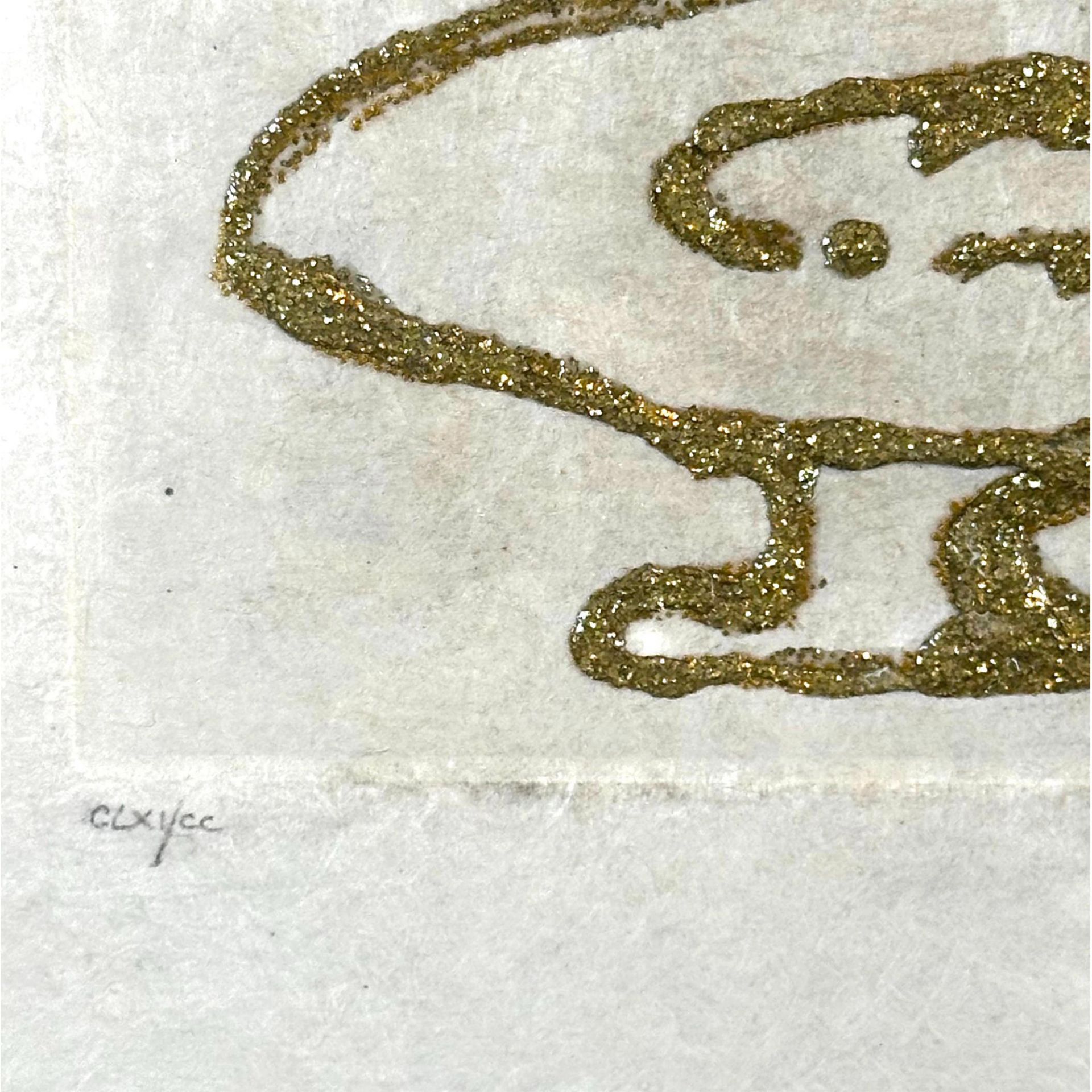 Salvador Dali (Spanish, 1904-1989) Etching plus gold flakes Les Amours Jaunes Duel with Camelias, si - Bild 5 aus 5