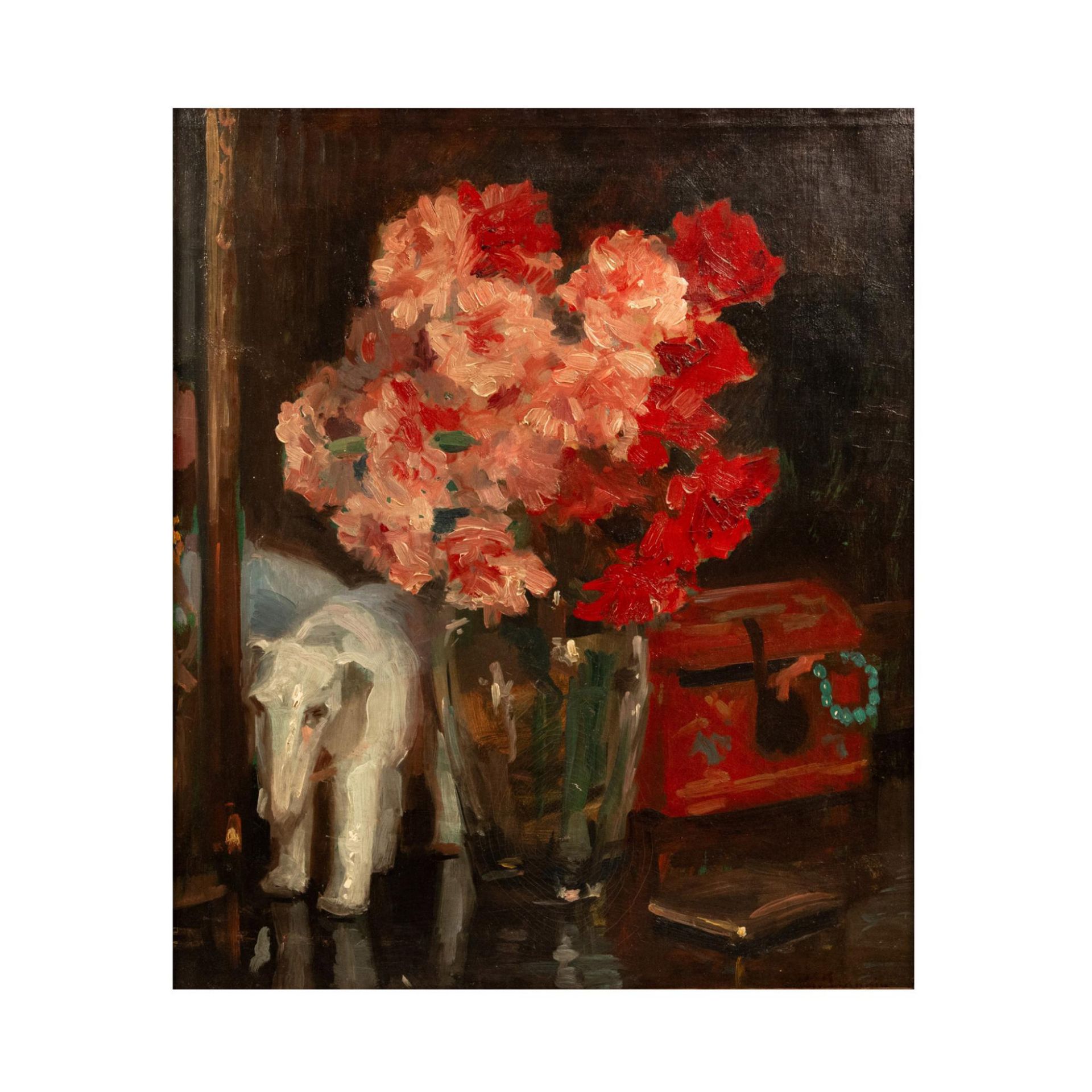 Georges Jeannin, Original Oil on Canvas, Still Life, Signed - Image 2 of 6
