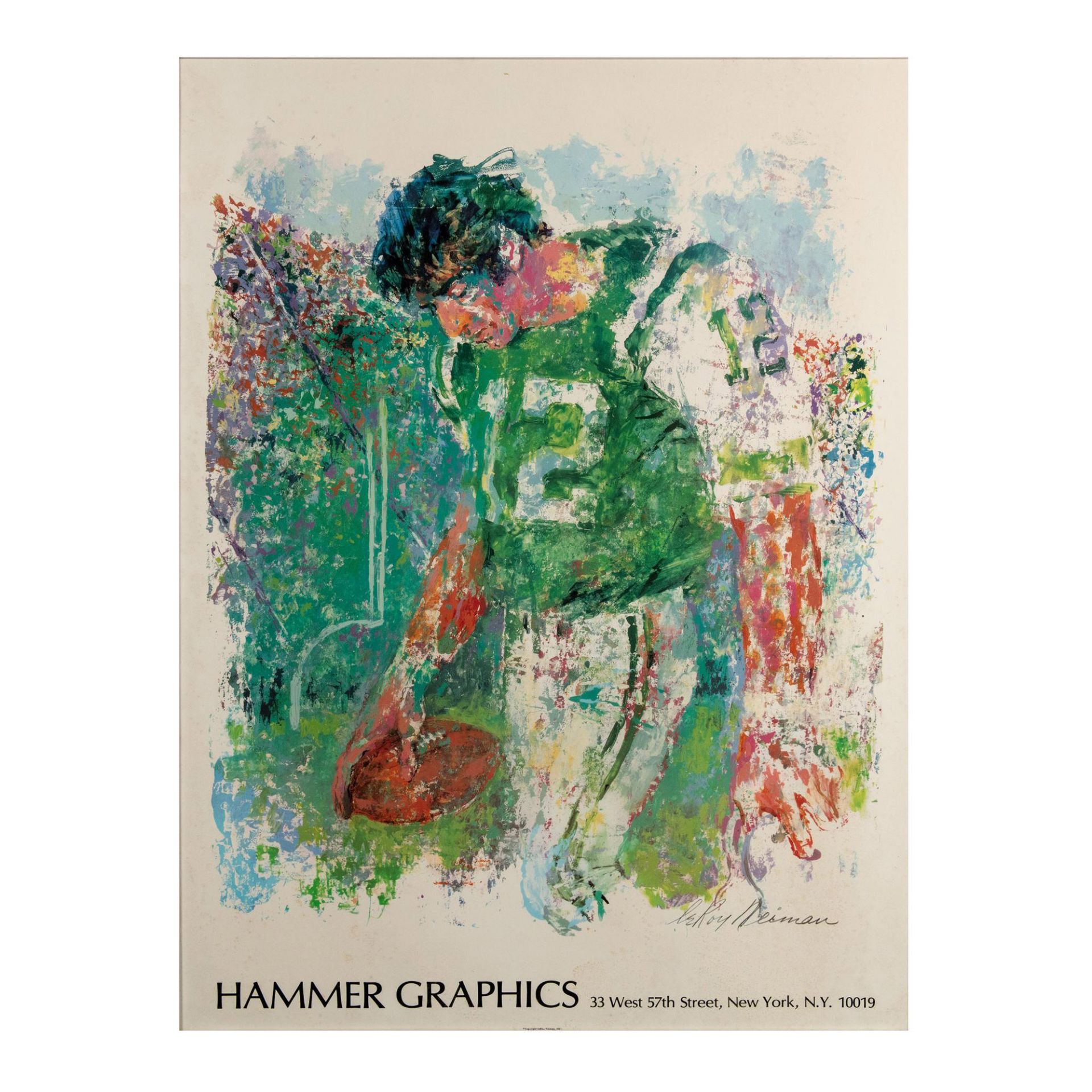 Leroy Neiman, Large Poster on Paper, Miami Superbowl 1969 - Image 2 of 5