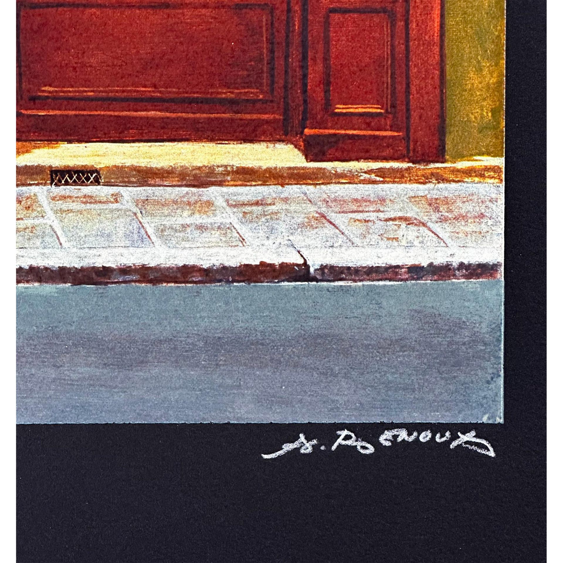 Andre Renoux (1939-2002), Serigraph, Cafe St. Honore, Signed - Image 3 of 4
